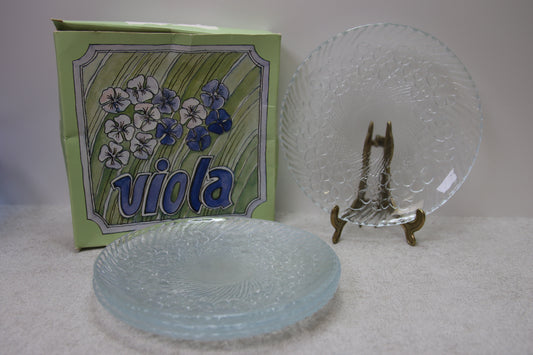 Riihimäen lasi Viola lasilautaset 4kpl 170mm