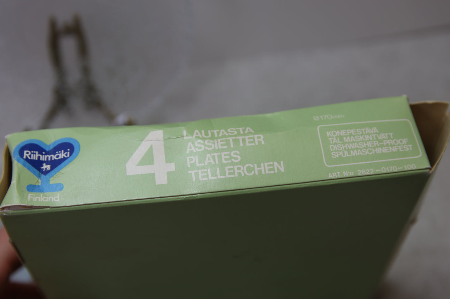 Riihimäen lasi Viola lasilautaset 4kpl 170mm