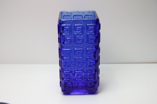 Riihimäen lasi Taalari sininen maljakko Tamara Aladin