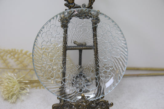 Riihimäen lasi Orvokki / Viola lasilautanen