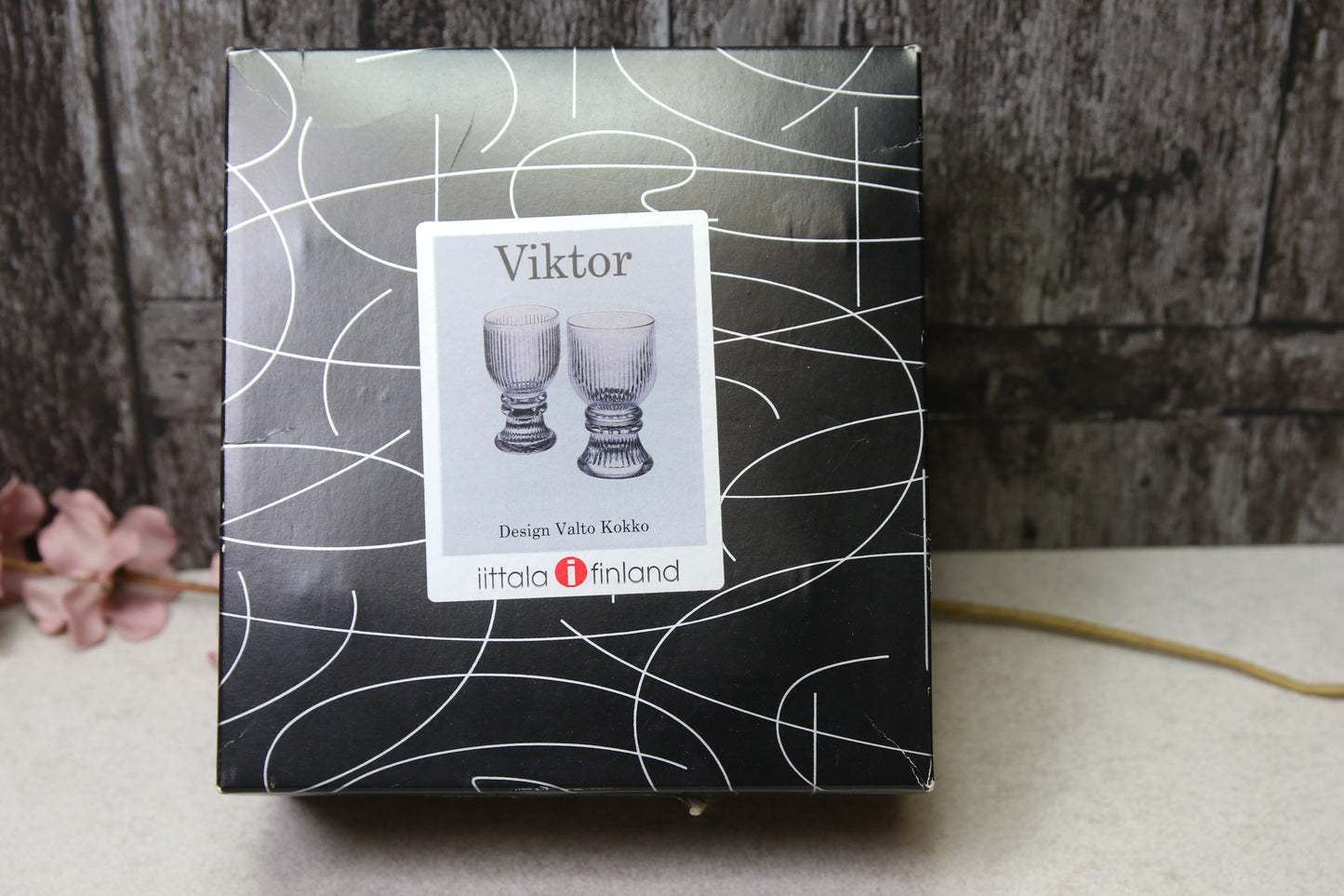 Iittala Viktor jalalliset lasit 2kpl Valto Kokko