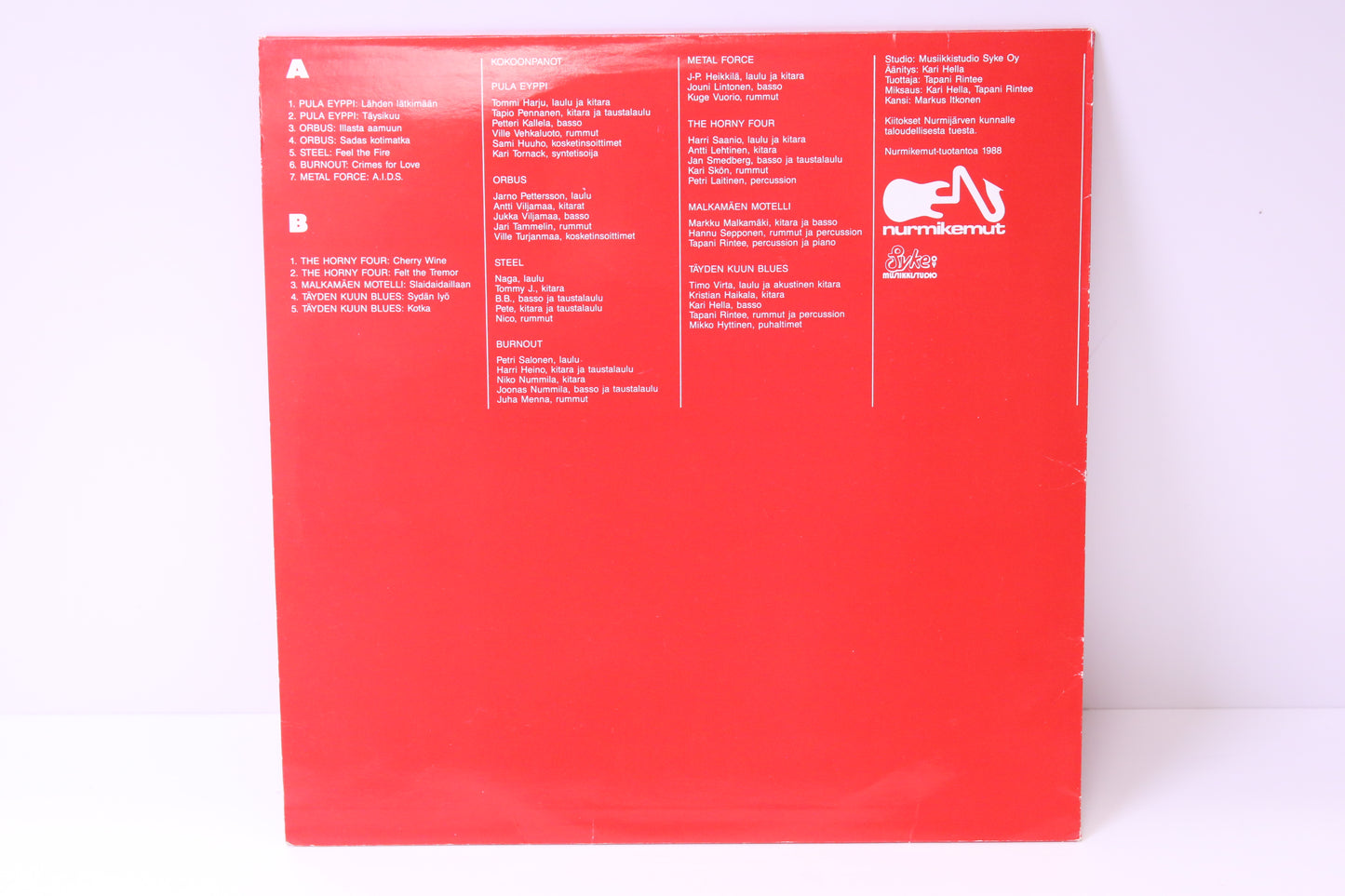 Nurmirock vuodelta 1988 Lp-levy