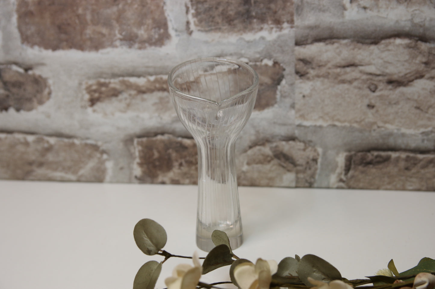 Iittala Viivahiottu Taidelasimaljakko 3520 Tapio Wirkkala