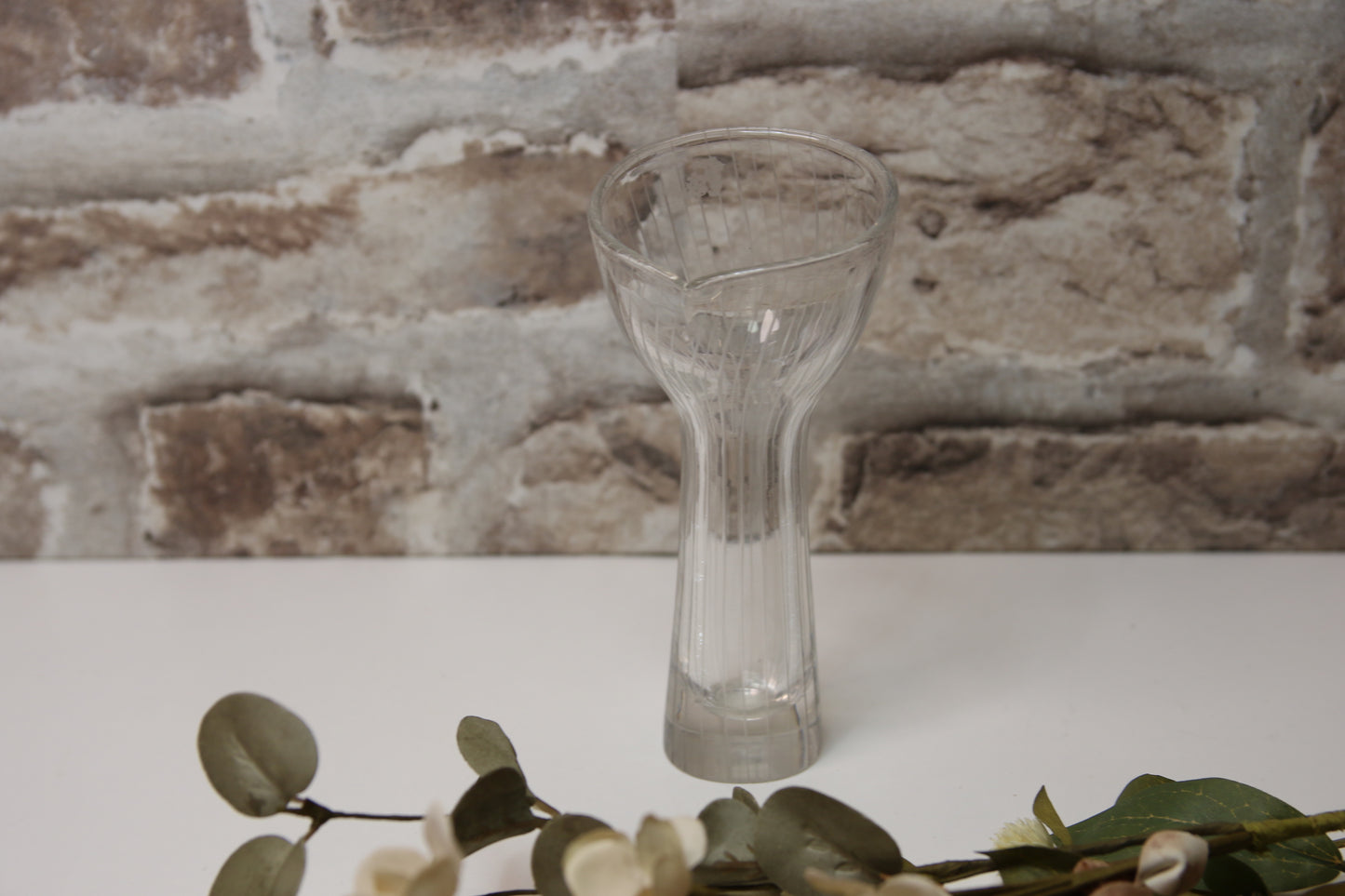 Iittala Viivahiottu Taidelasimaljakko 3520 Tapio Wirkkala