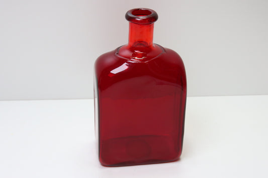 Riihimäen lasi Pullo Rubiininpunainen