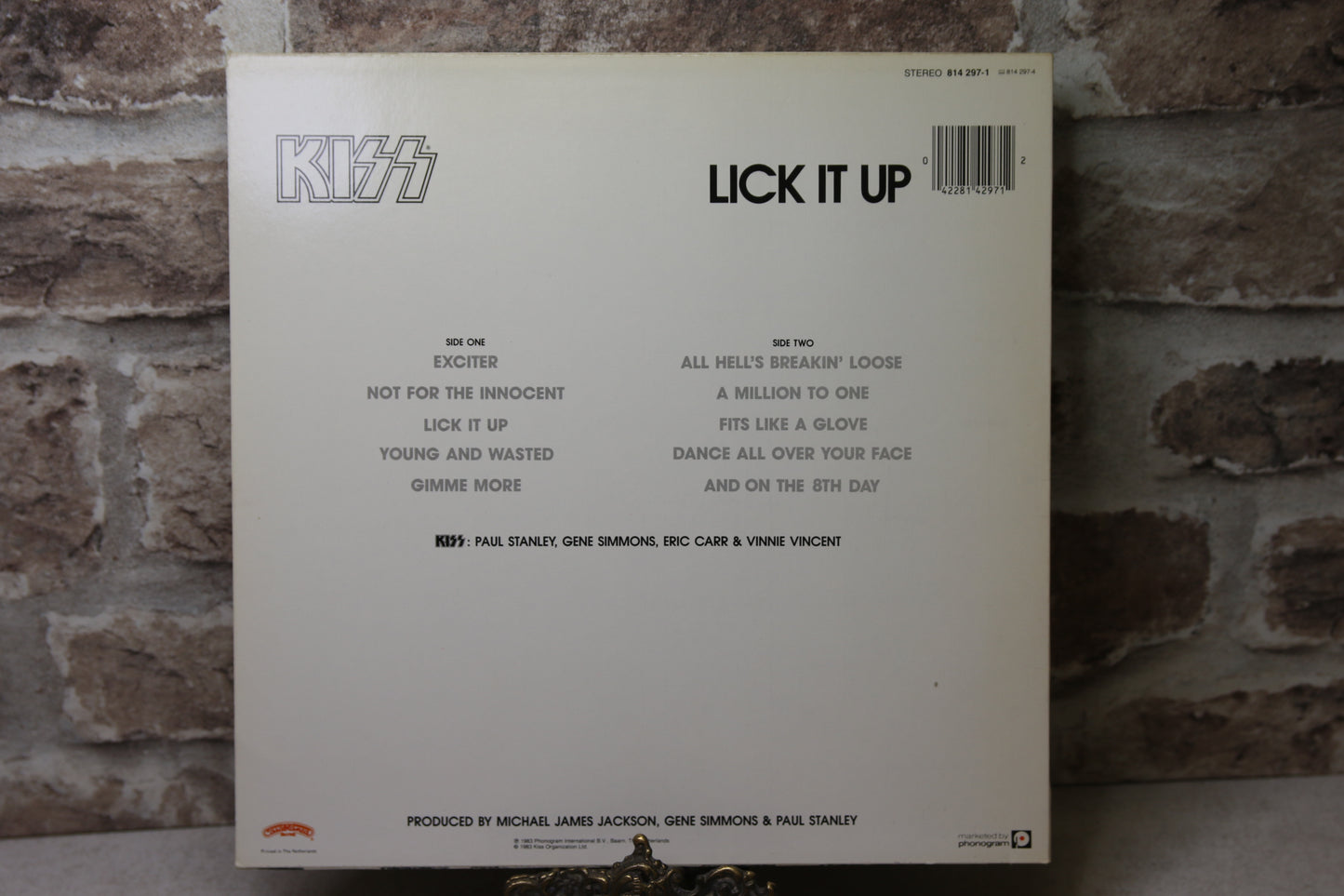 Kiss Lickit up Lp-levy