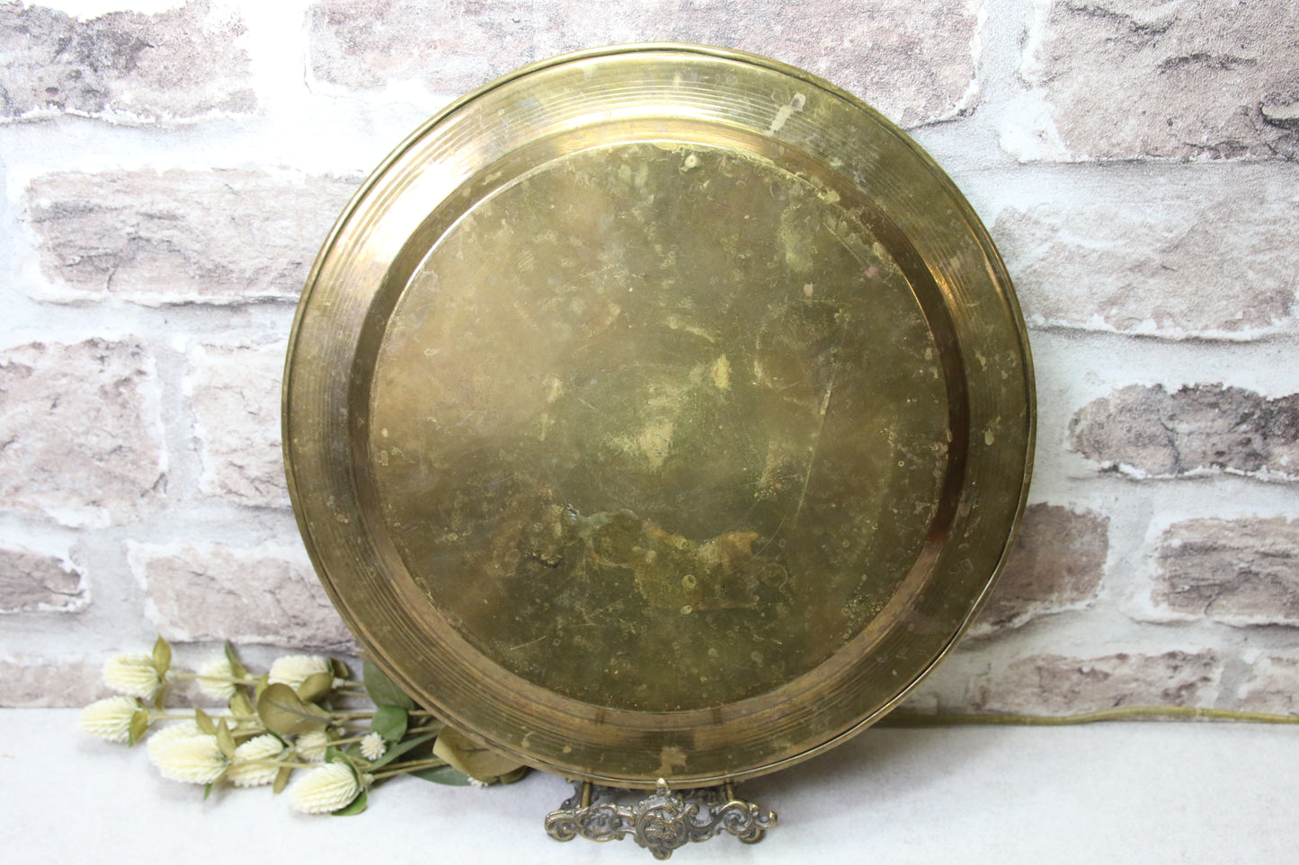 Arabialainen Kahvisetti messinki aluslautasella