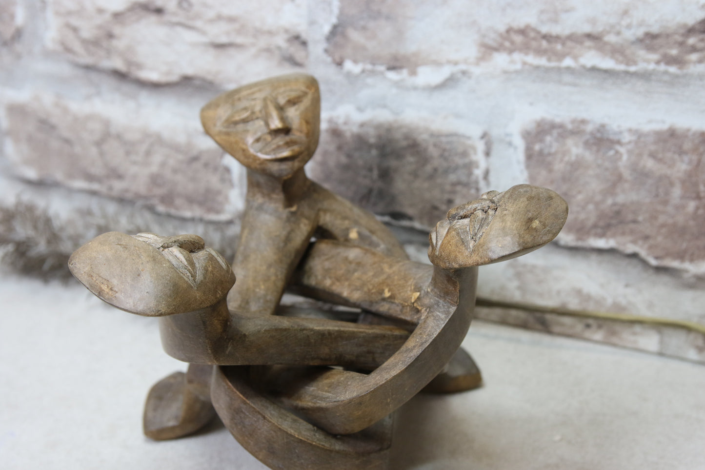 Vintage Afrikkalainen puuveistos