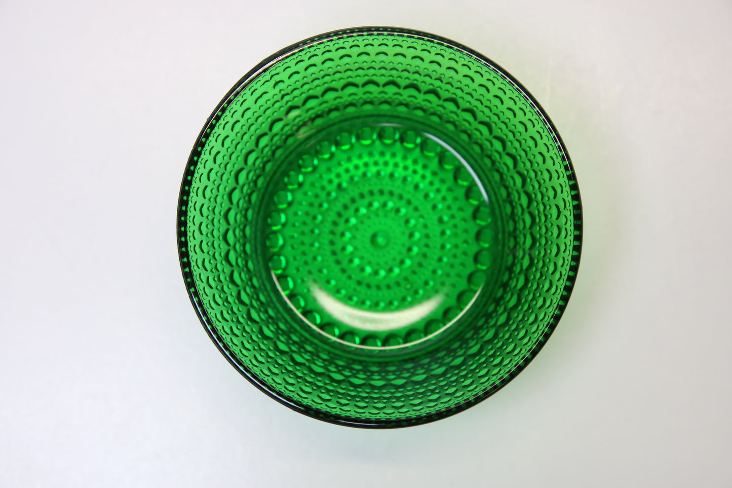 Nuutajärvi Kastehelmi kulho 23cl Oiva Toikka vihreä