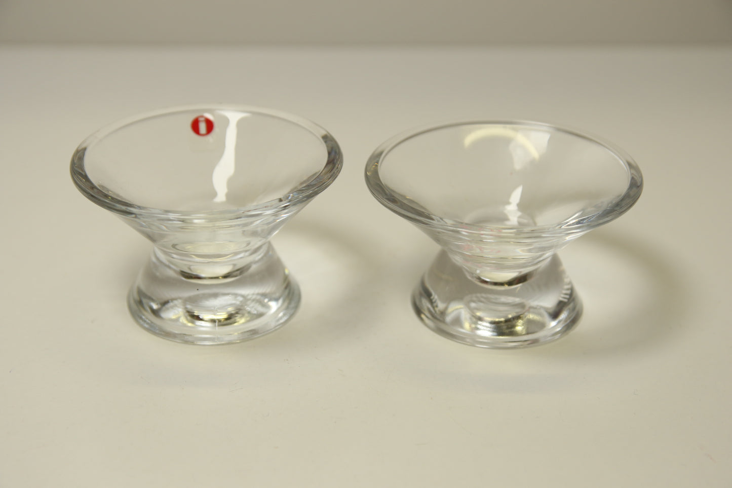 Iittala Kartio kirkkaat kynttilänjalat 2kpl