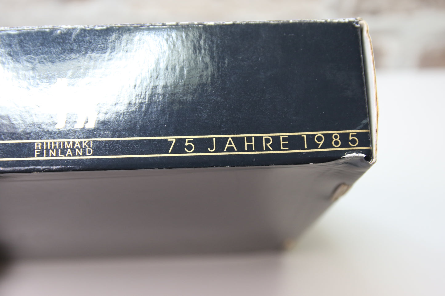 Riihimäen lasi Juhlapullo 75v ( 1910-1985