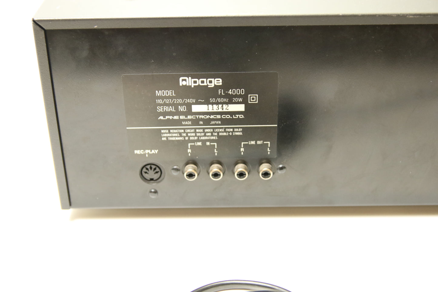 Alpage FL 4000 Dekki viallinen