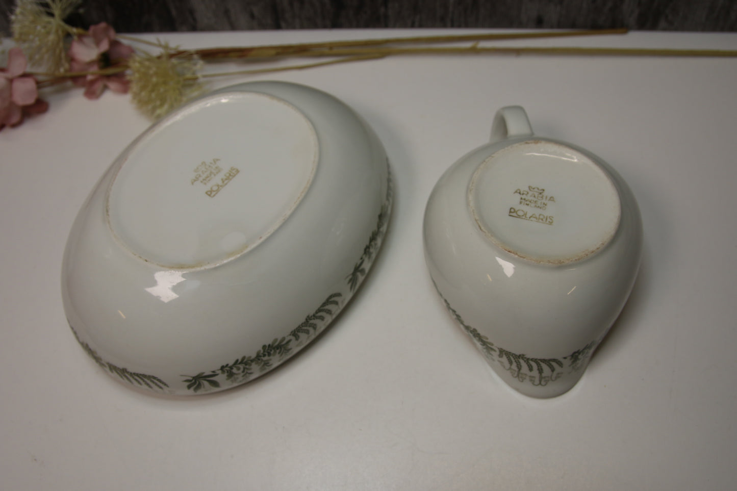 Arabia Polaris kastikekaadin ja kulho Raija Uosikkinen