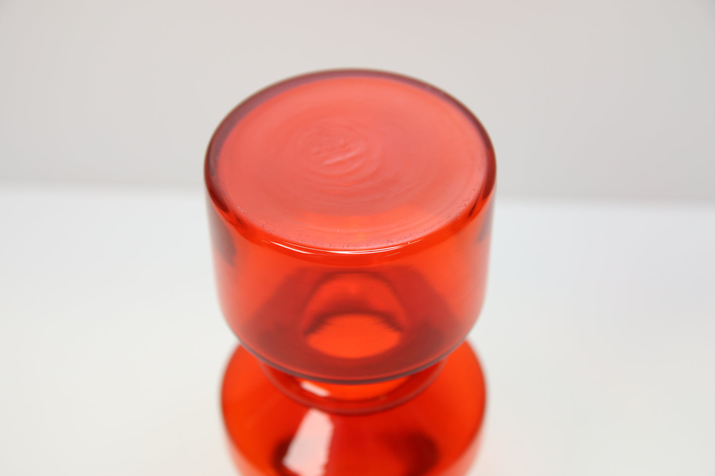 Riihimäen lasi Punainen maljakko