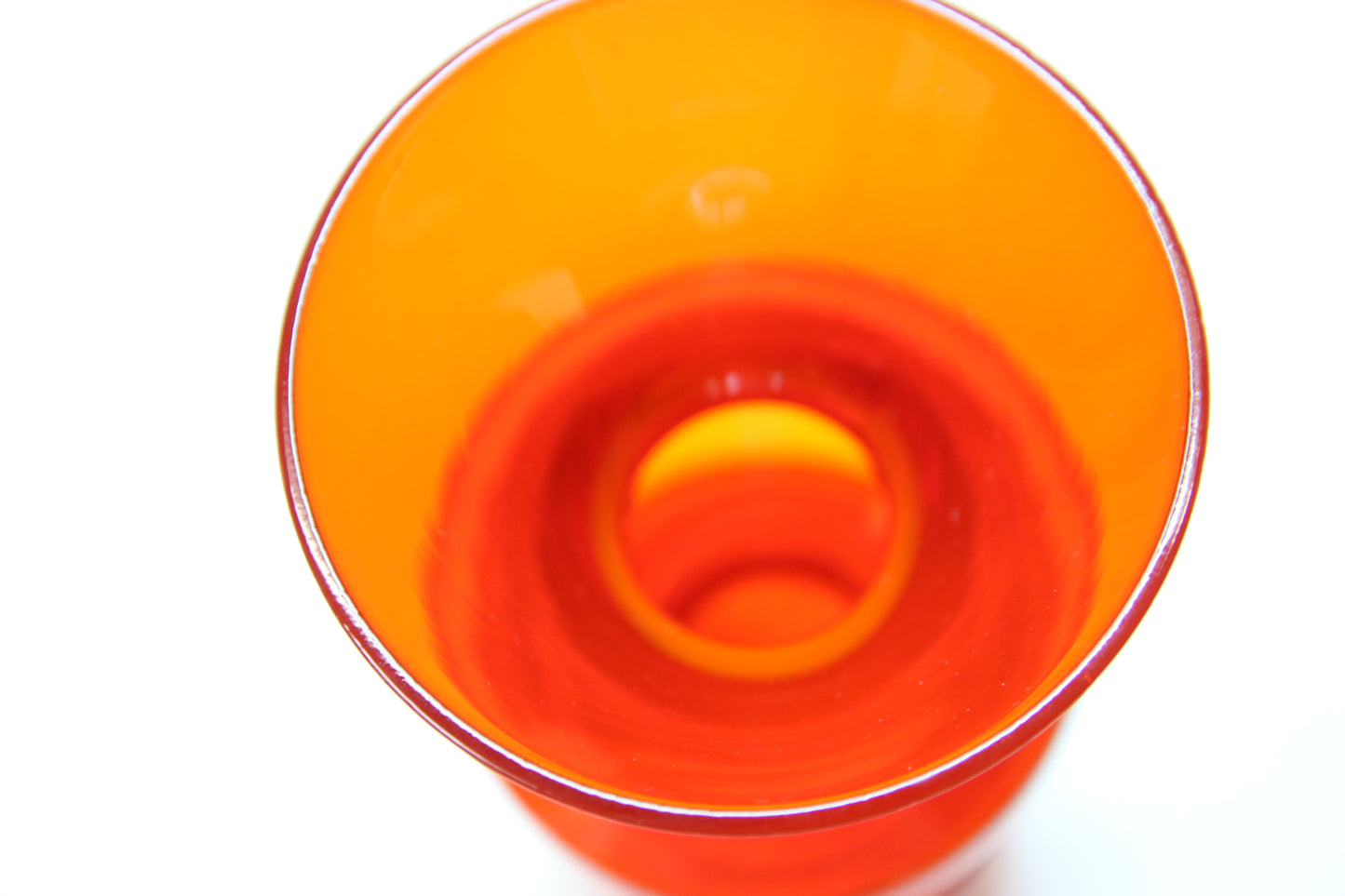 Riihimäen lasi Punainen maljakko