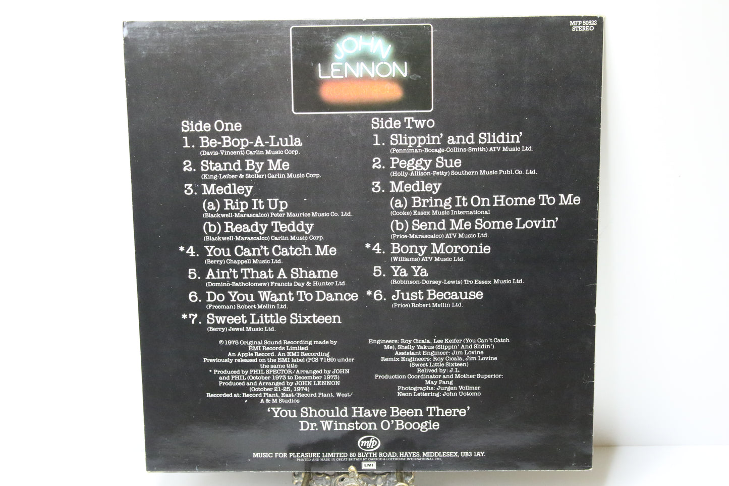 John Lennon Rock ´N´ Roll Lp-levy
