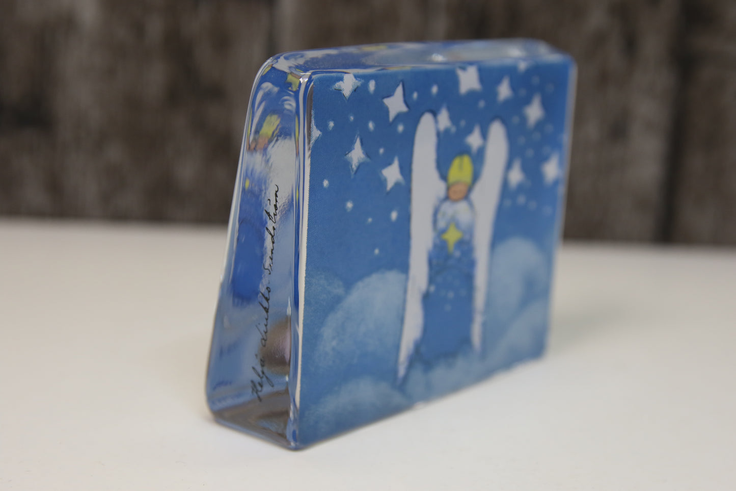 Iittala Lasikortti Ajatuksissa enkelin, Heljä Liukko-Sundström