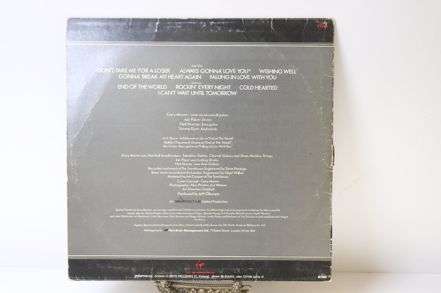Gary Moore Corridors of Power Lp-levy