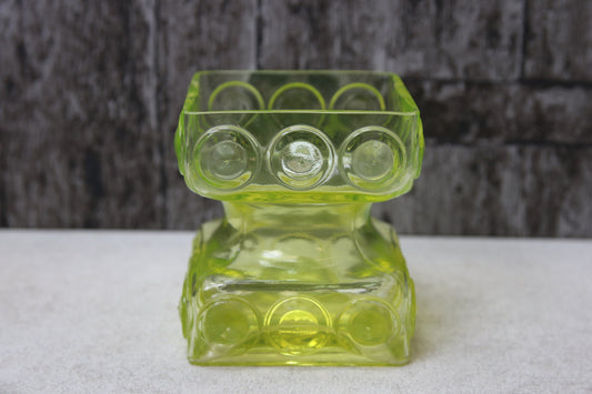 Riihimäen lasi Kehrä keltainen maljakko Tamara Aladin