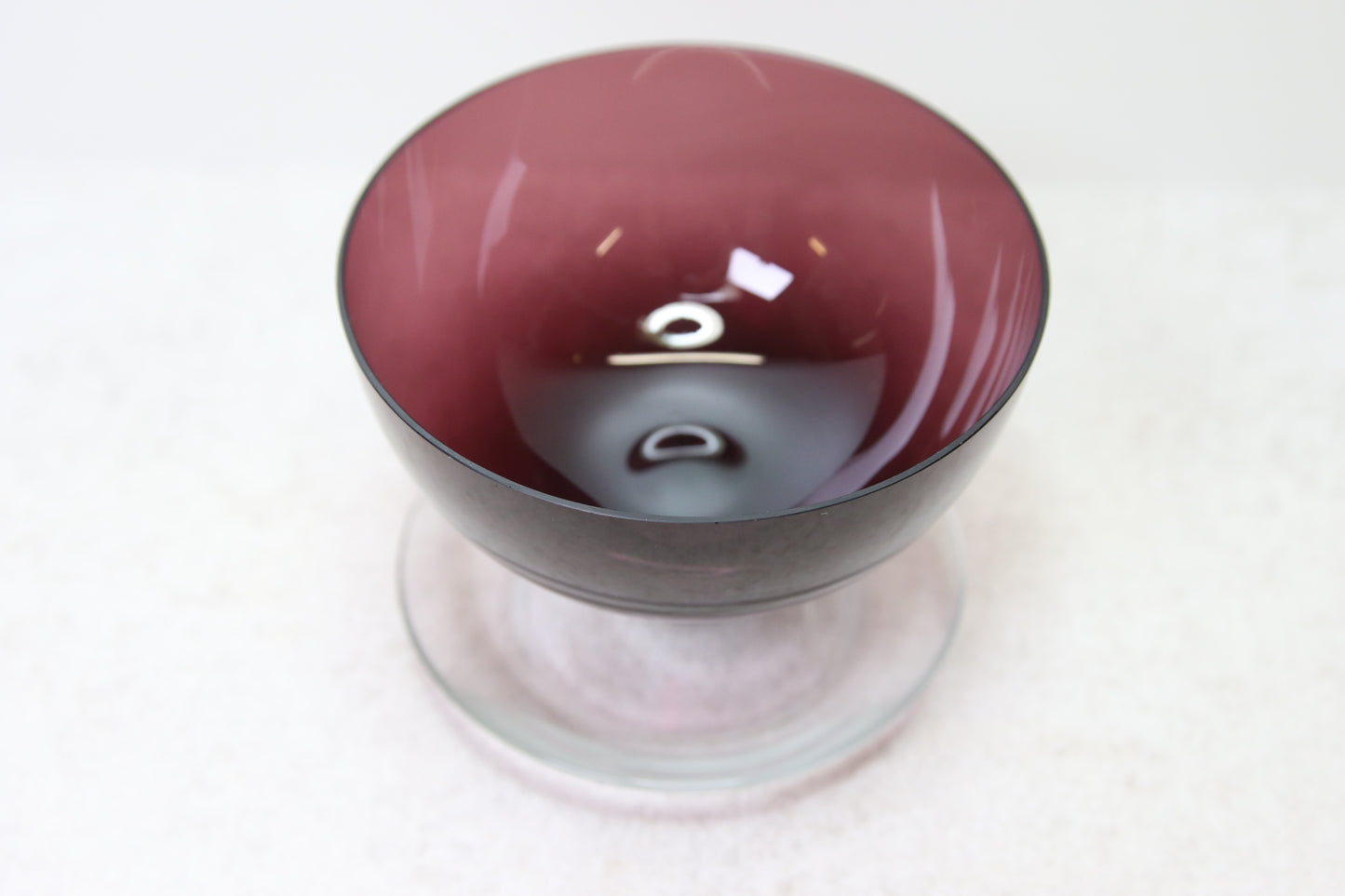 Nuutajärvi Jäätelömalja lila Saara Hopea 1344