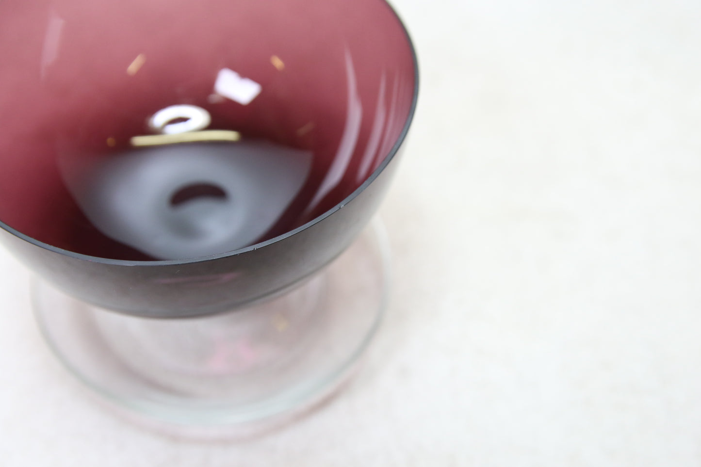 Nuutajärvi Jäätelömalja lila Saara Hopea 1344