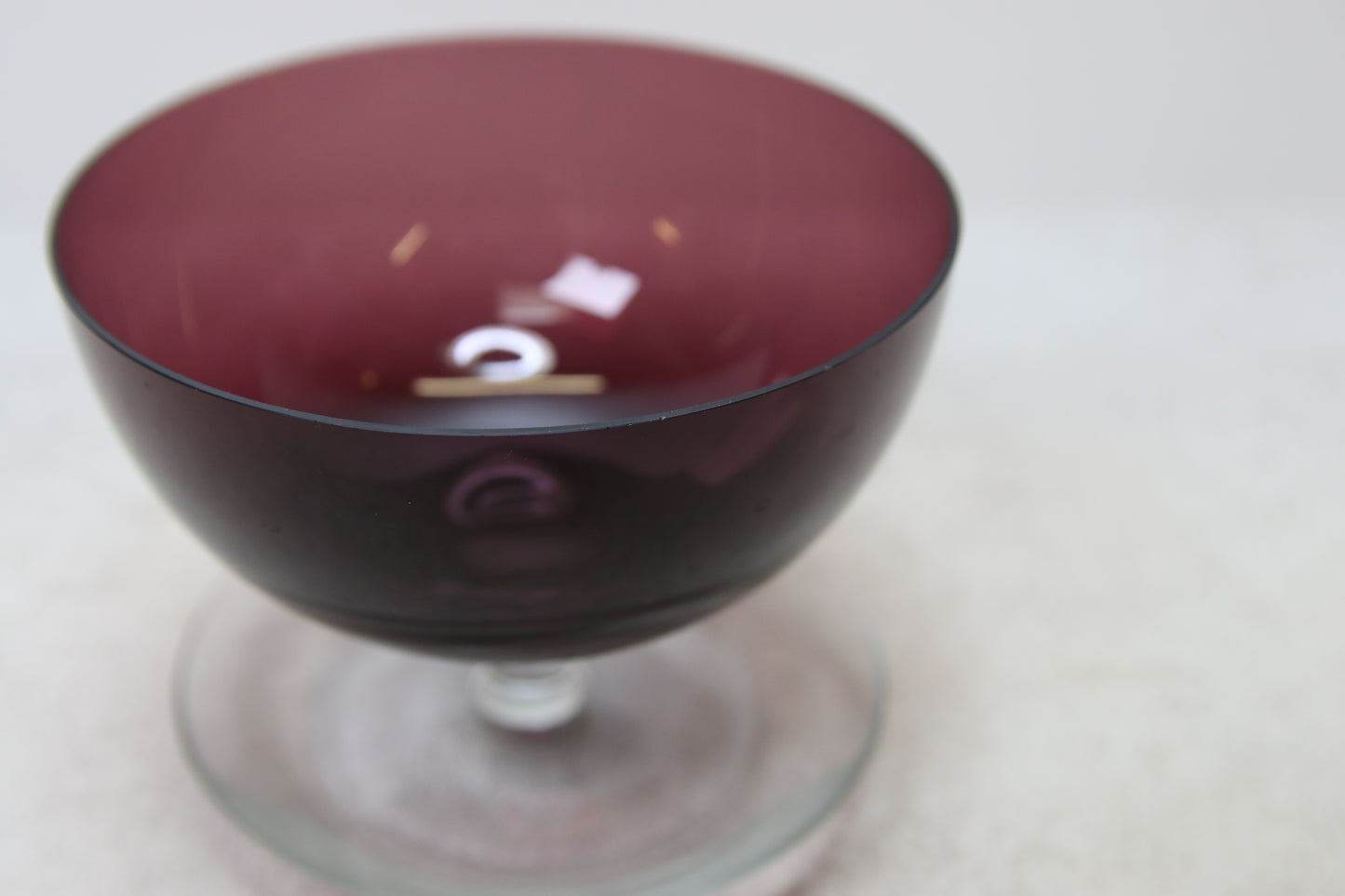 Nuutajärvi Jäätelömalja lila Saara Hopea 1344