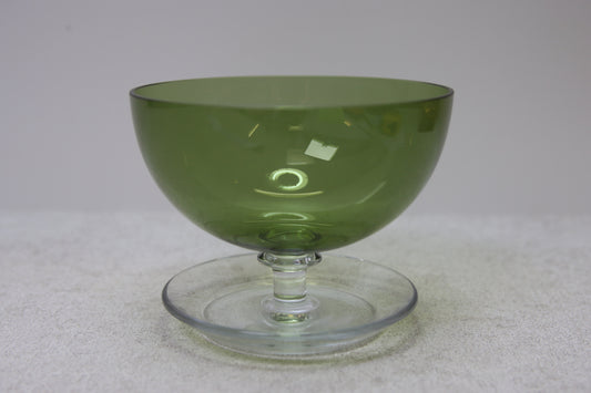 Nuutajärvi Jäätelömalja vihreä Saara Hopea 1344