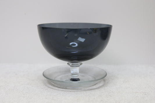 Nuutajärvi Jäätelömalja harmaa Saara Hopea 1344