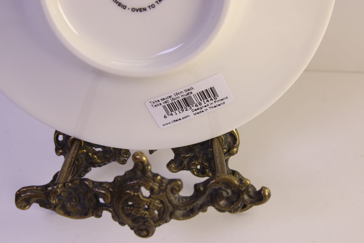 Iittala Taika Musta lautanen Uusi Heikki Orvola