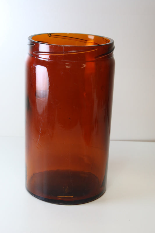 Riihimäen lasi Ruskea lasipurkki