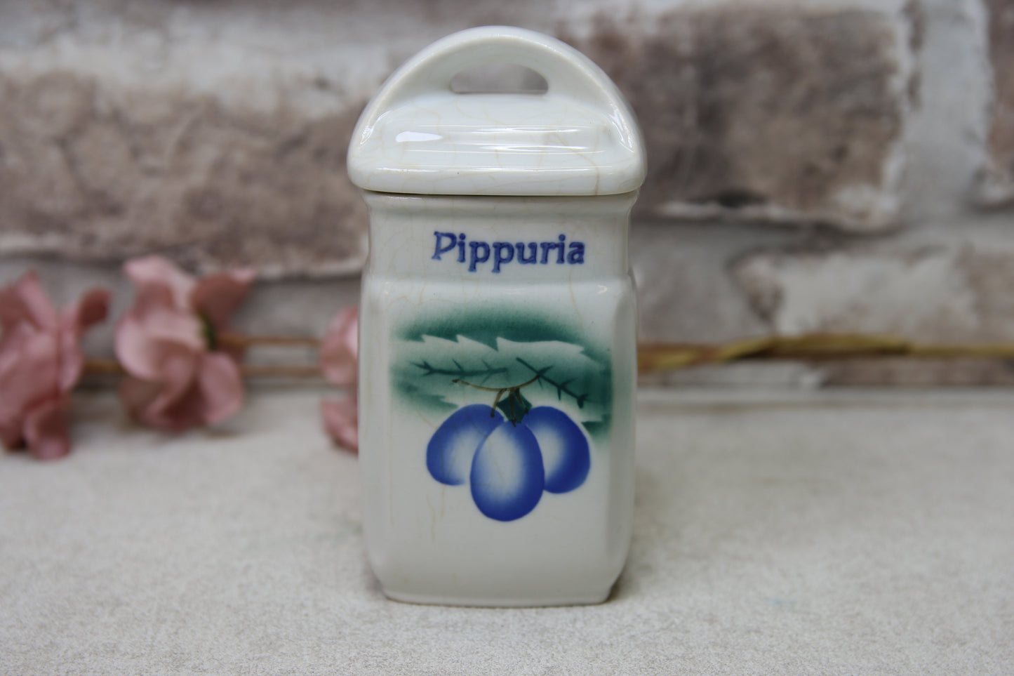 Arabia Luumu Pippuria purkki Thure Öberg