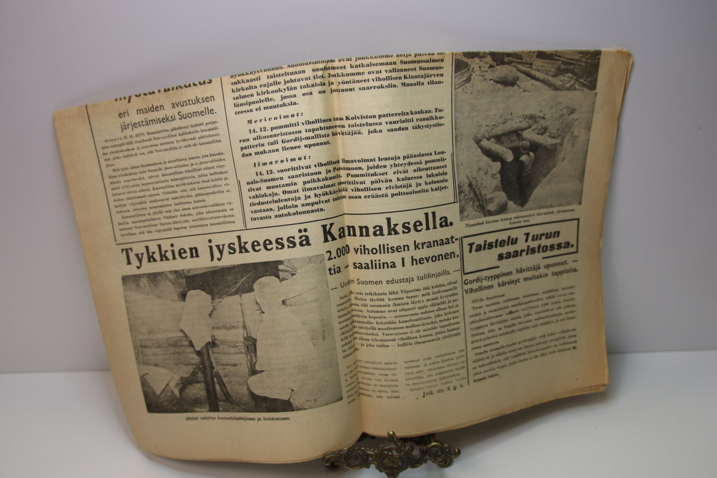 Uusi Suomi lehti vuodelta 1939