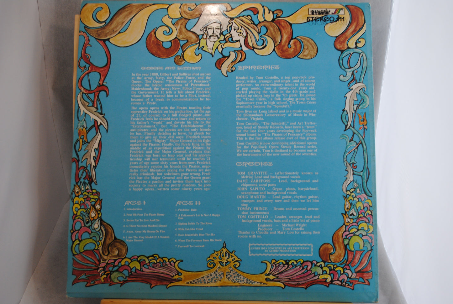 Spindrift The Pirates of Penzance Lp-levy