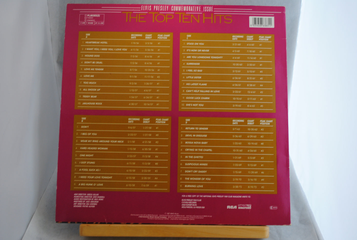 Elvis Presley The Top Ten Hits Tupla Lp-levy