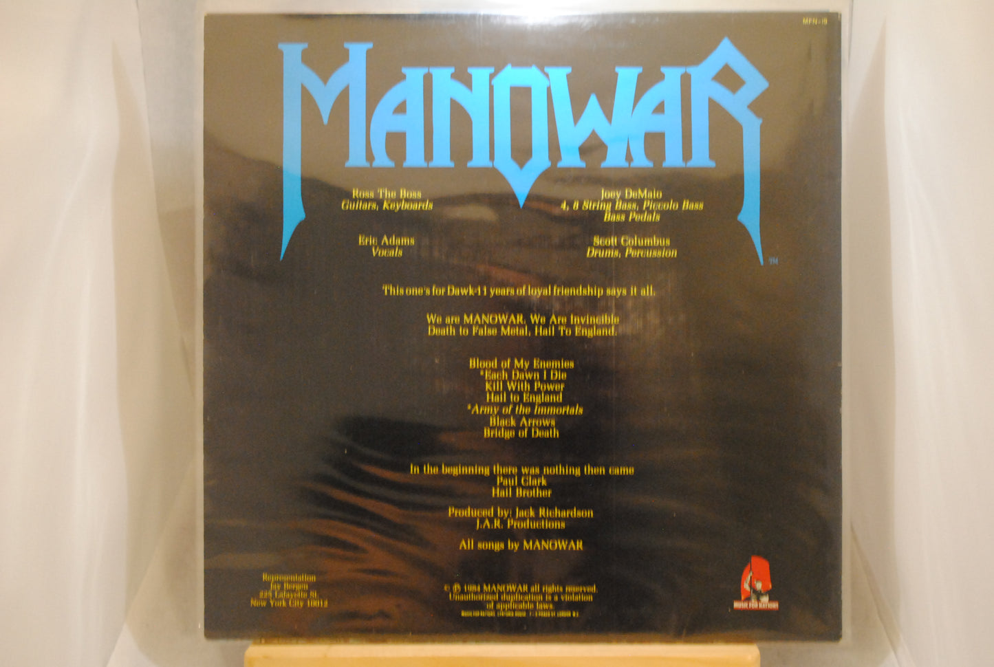 Manowar Hail to England Lp-levy