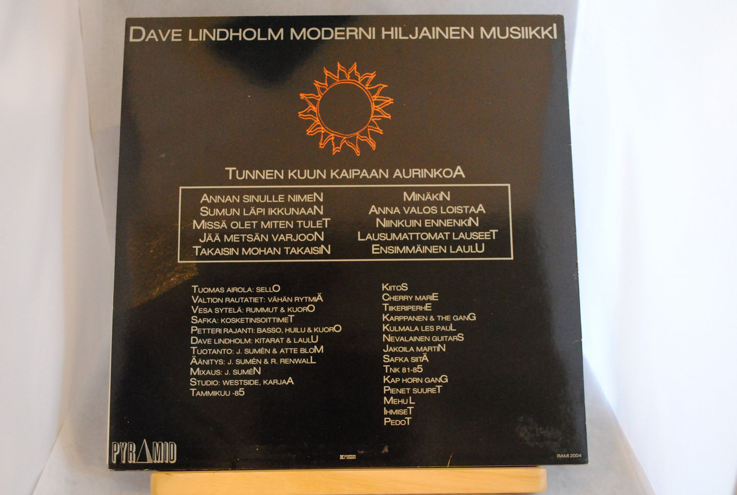 Dave Lindholm Moderni Hiljainen Musiikki Lp-levy