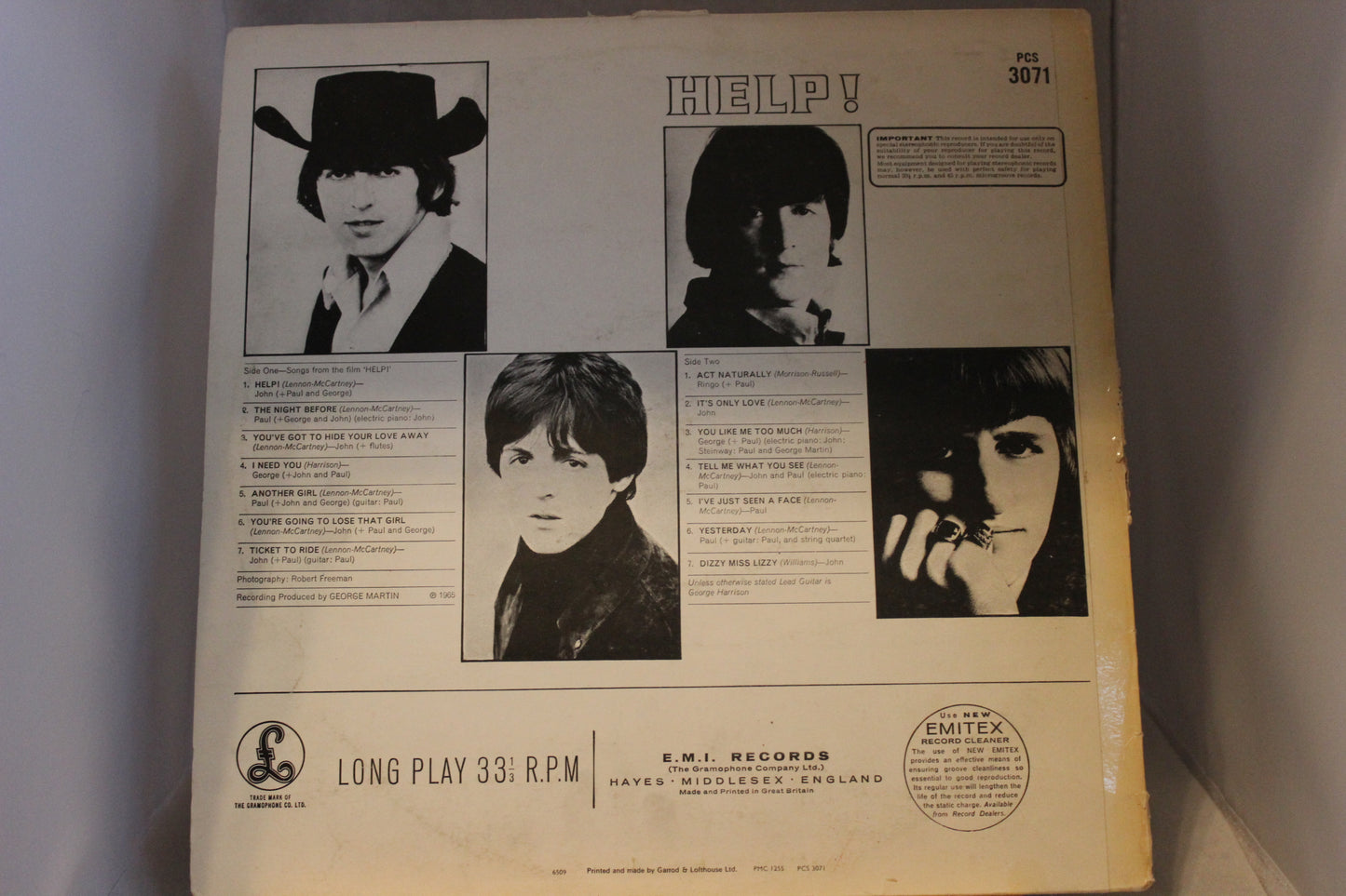 The Beatles. Help! lp-levy