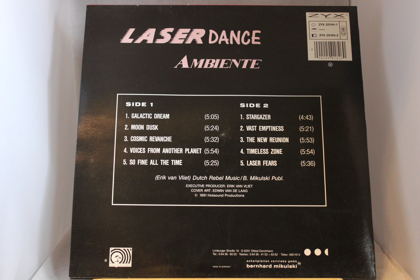 Laser dance ambiente lp-levy