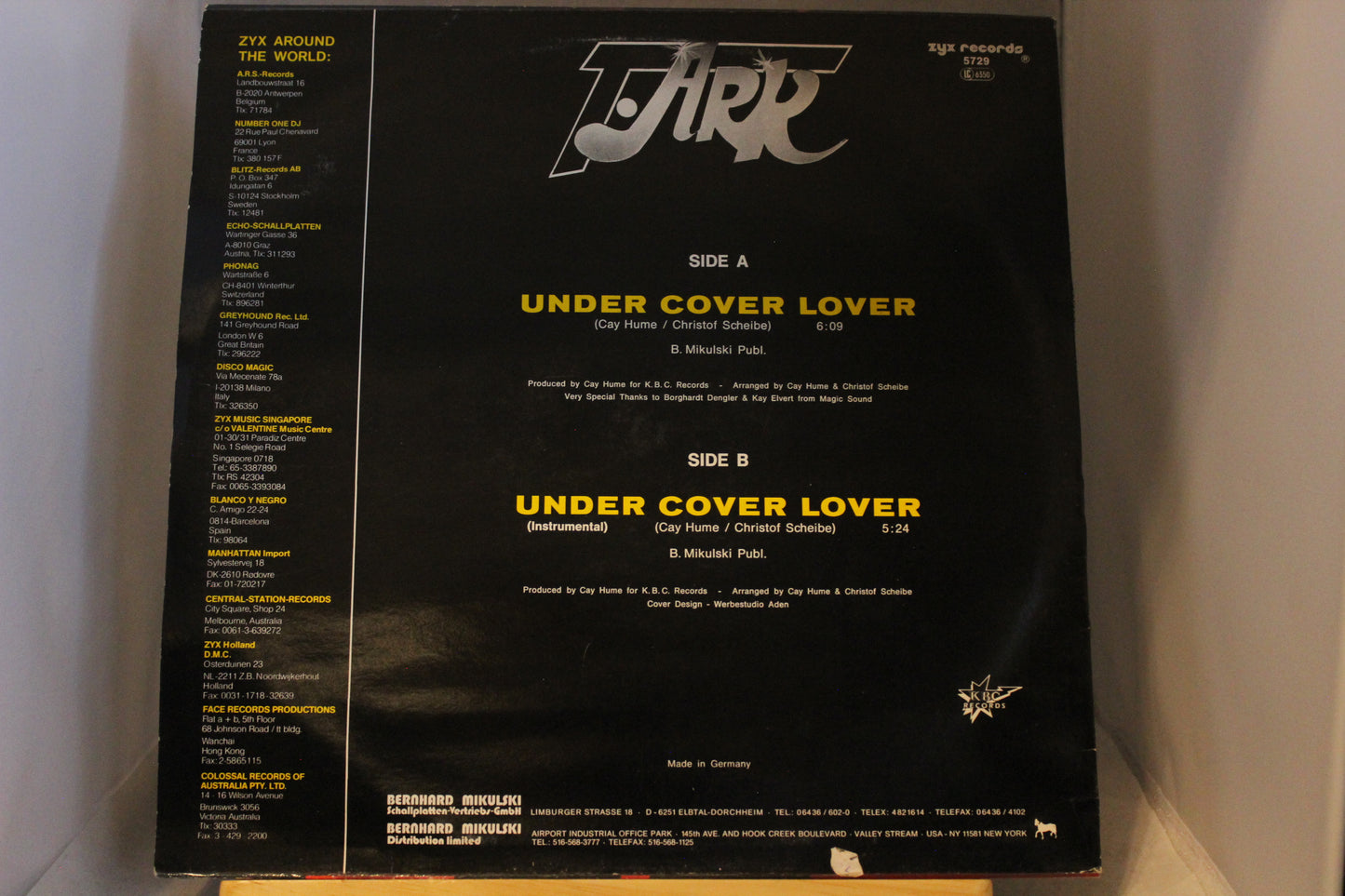 T ARK under cover lover 12 single