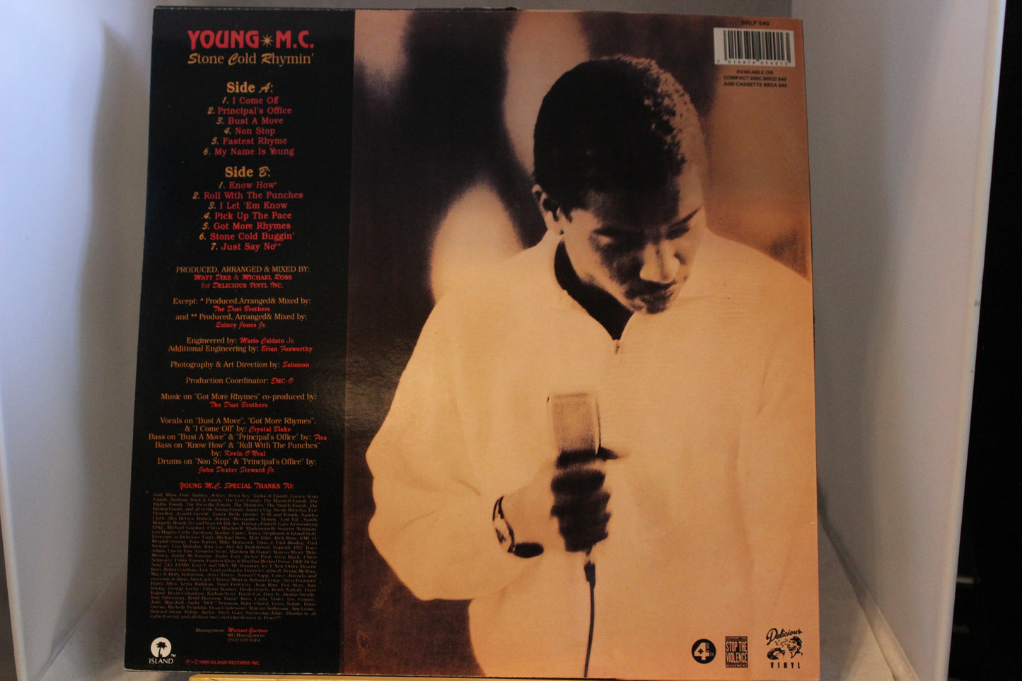 Young M C Stone gold rhymin lp-levy