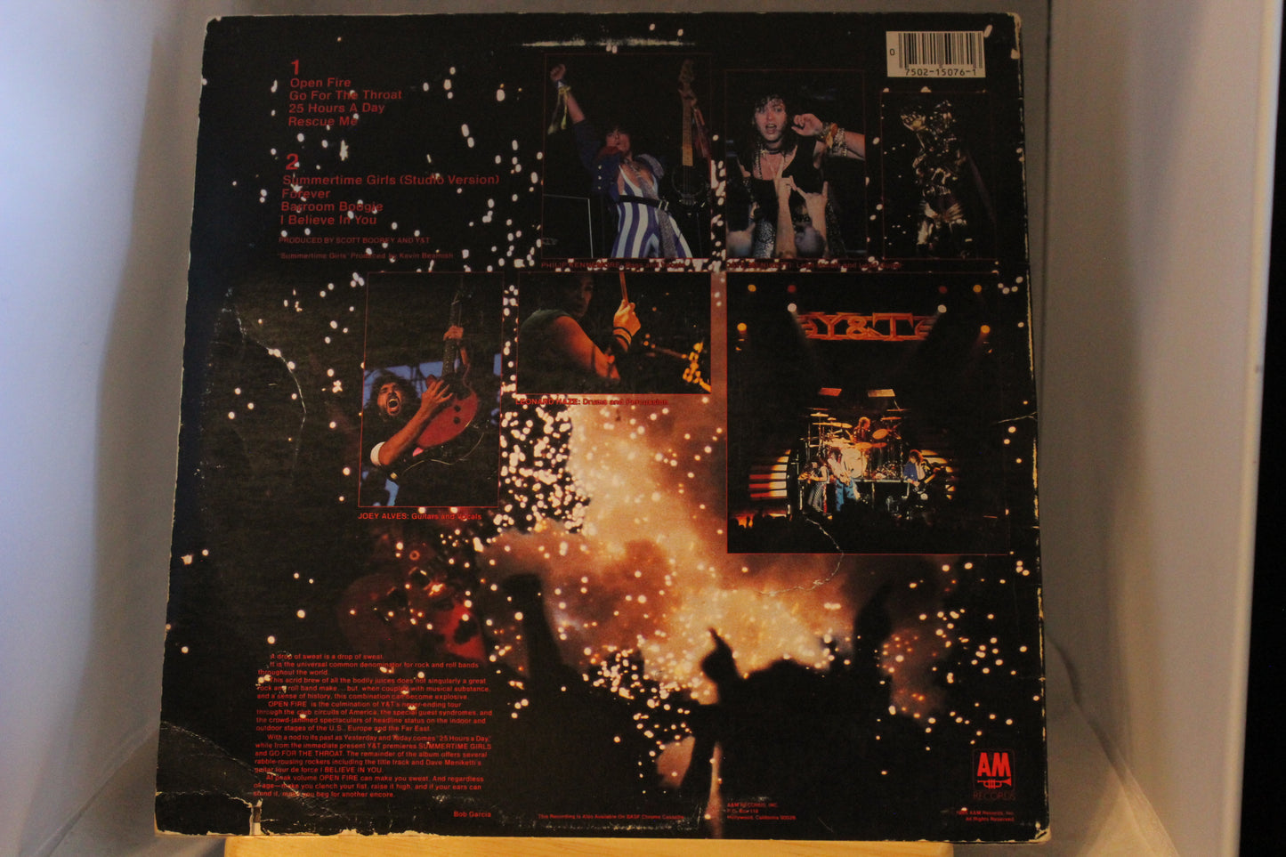 Y & T Open fire lp-levy