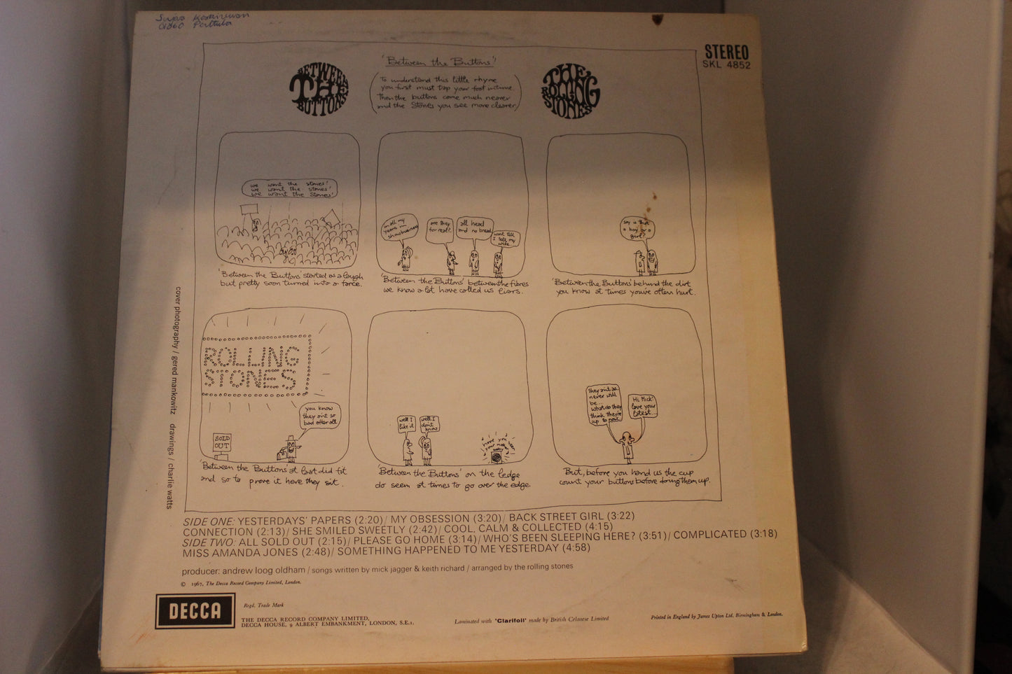 The Rolling Stones Between the buttons lp-levy