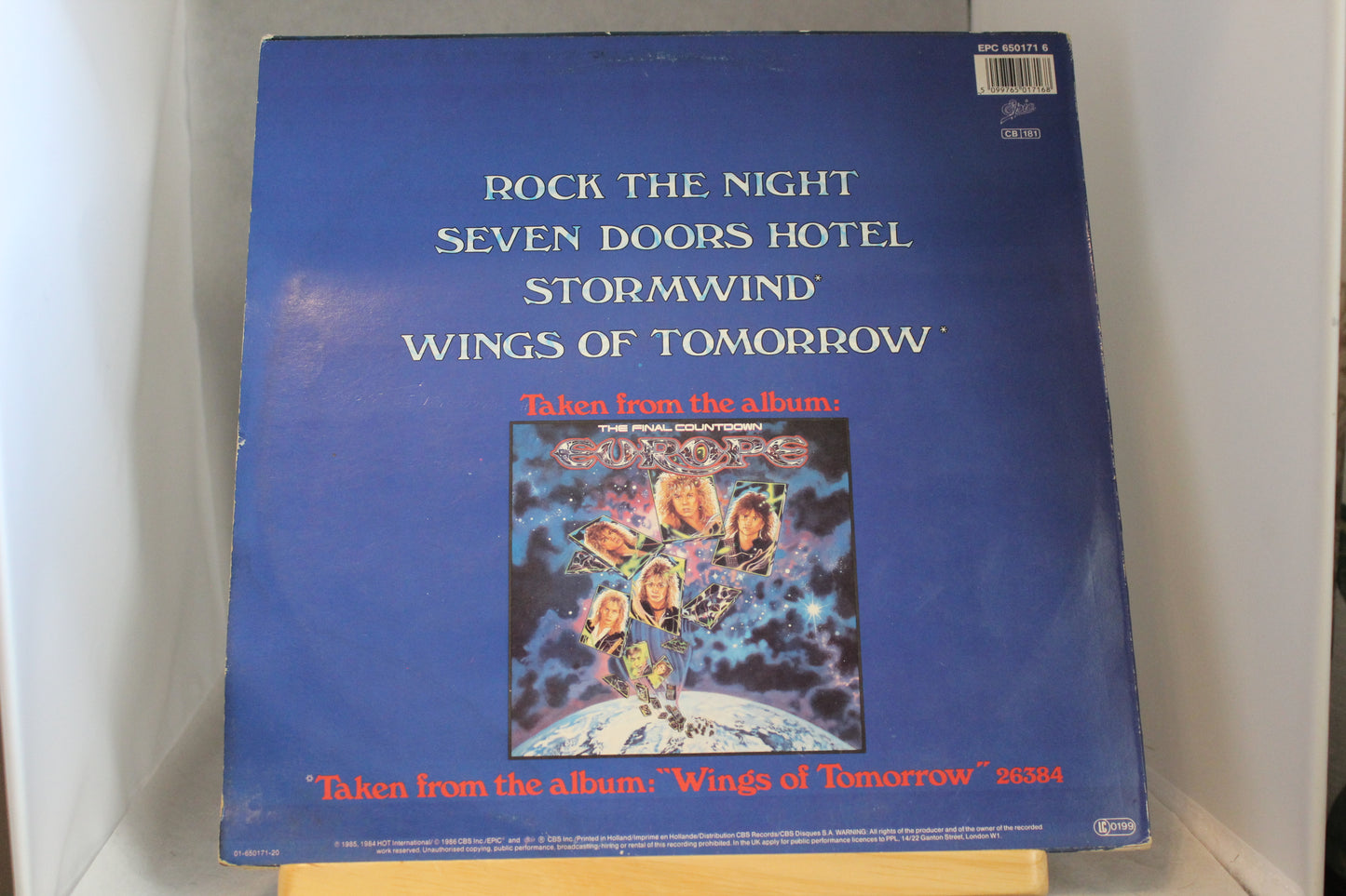 Europe Rock the night 4 kappaleen maxi single 12