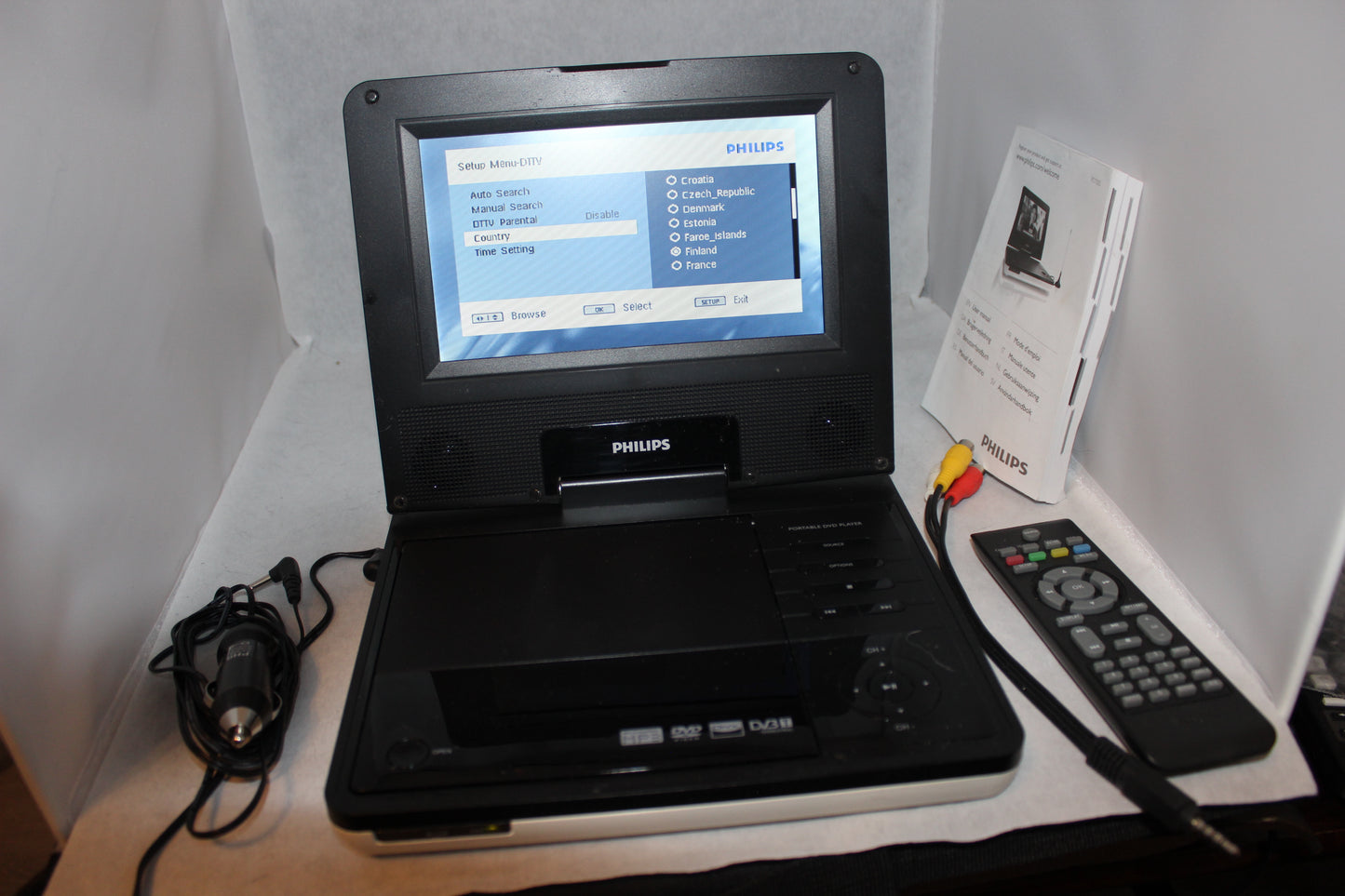 Philips Pd 7005 Dvd - televisio Kannettava