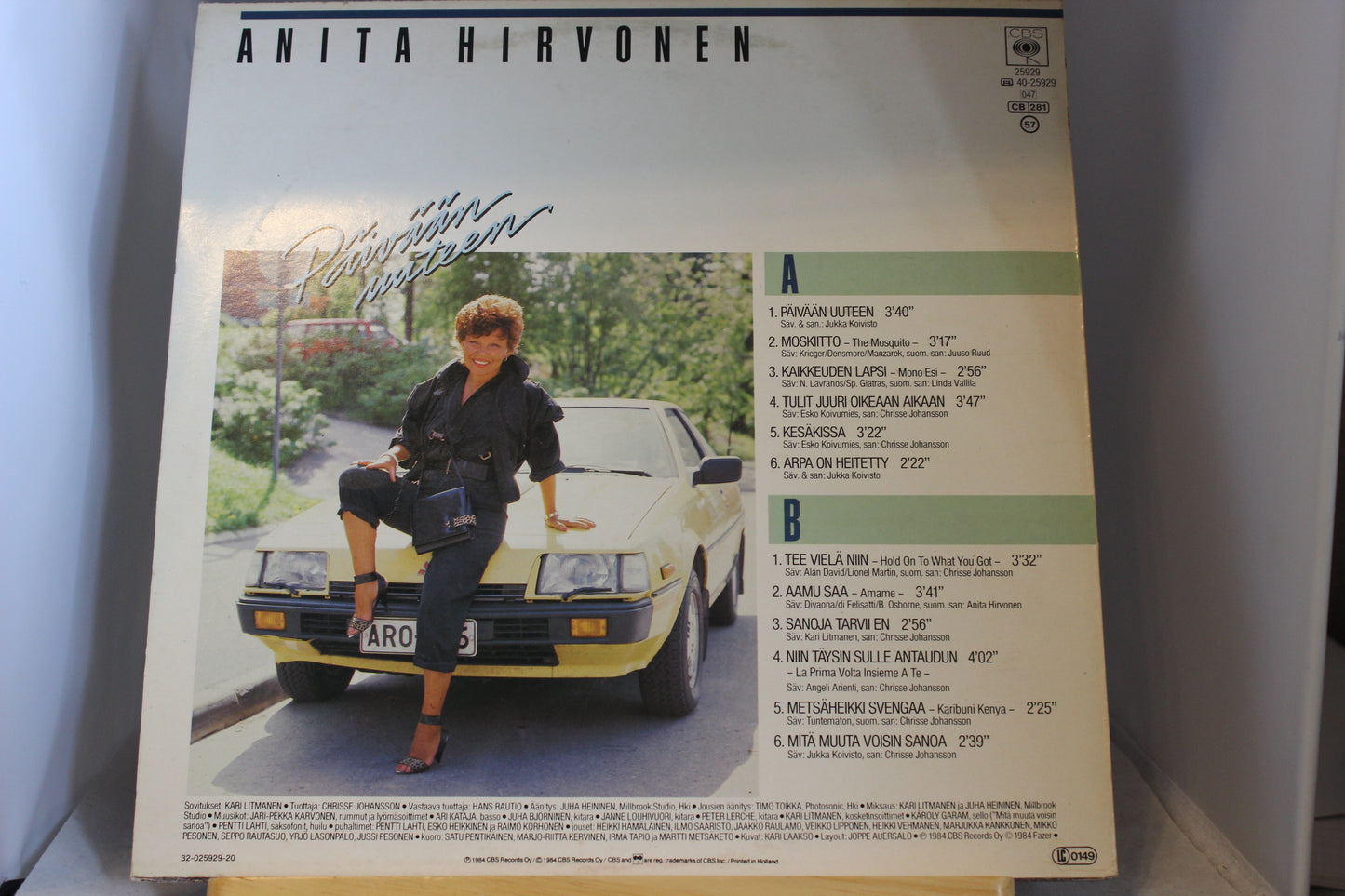 Anita Hirvonen Päivään uuteen lp-levy