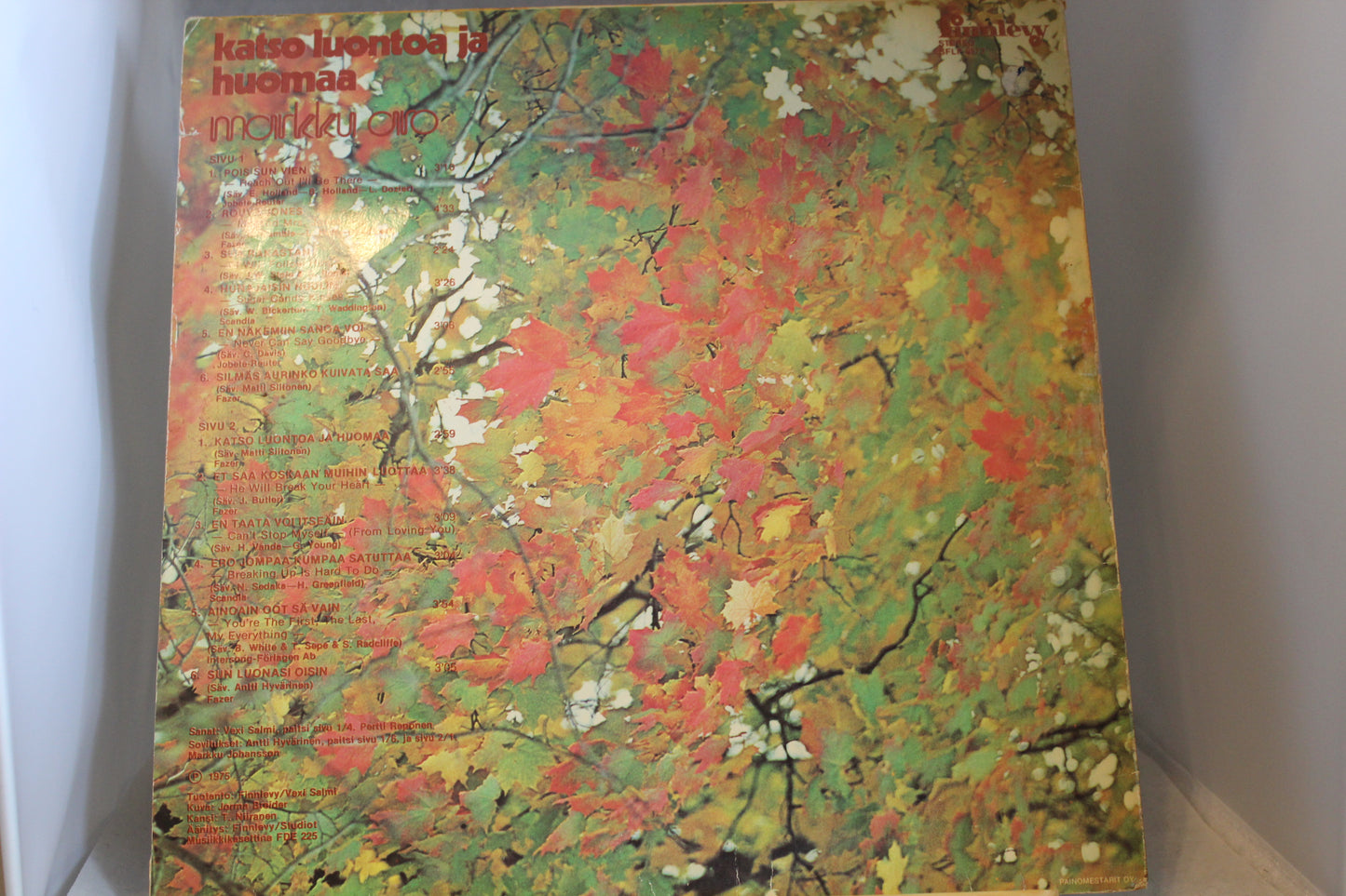 Markku Aro Katso luontoa ja huomaa lp-levy