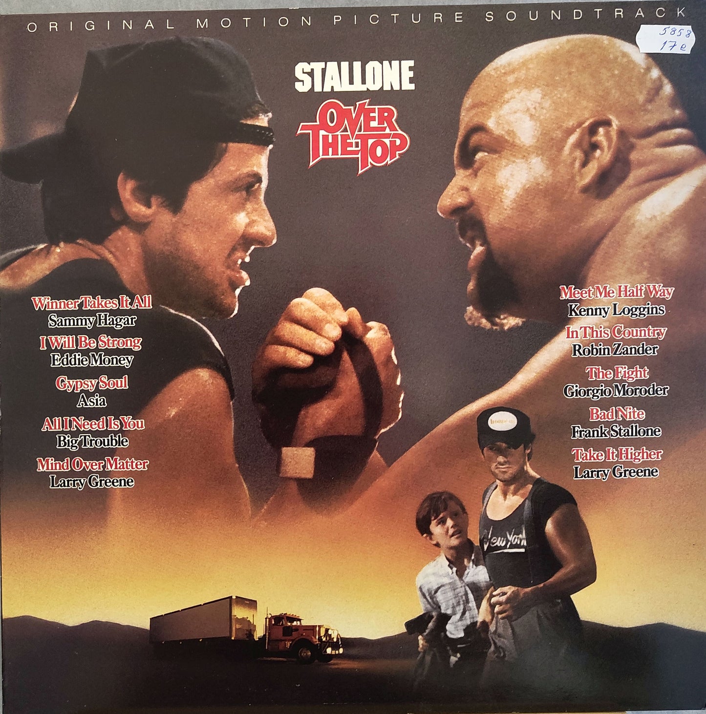 Over the Top Original Motion Picture Lp-levy