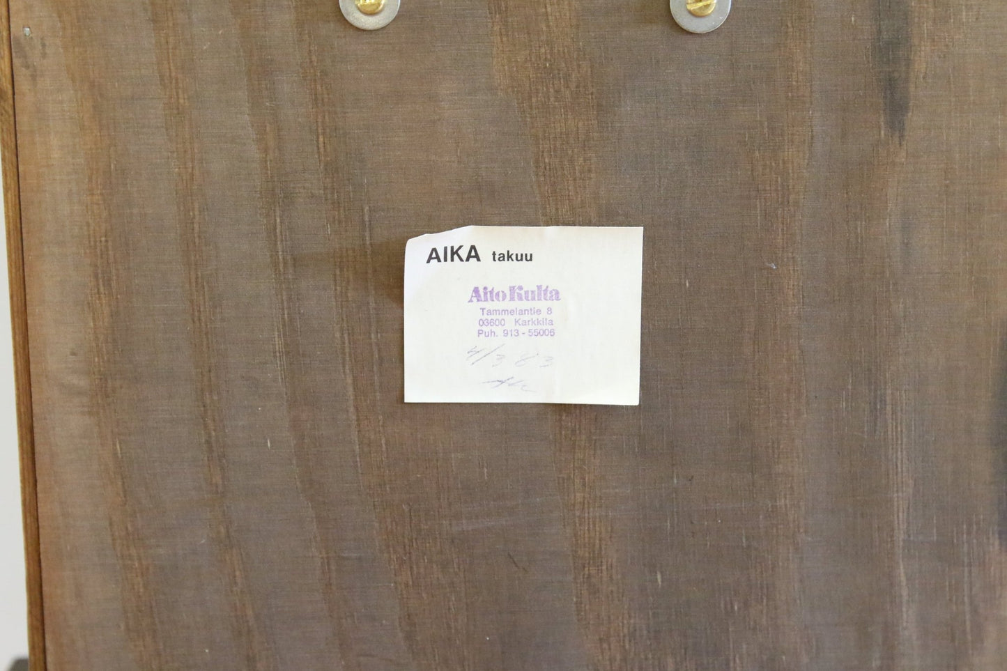 Aika seinäkello avainvetoinen - Asadon AarteetKellot