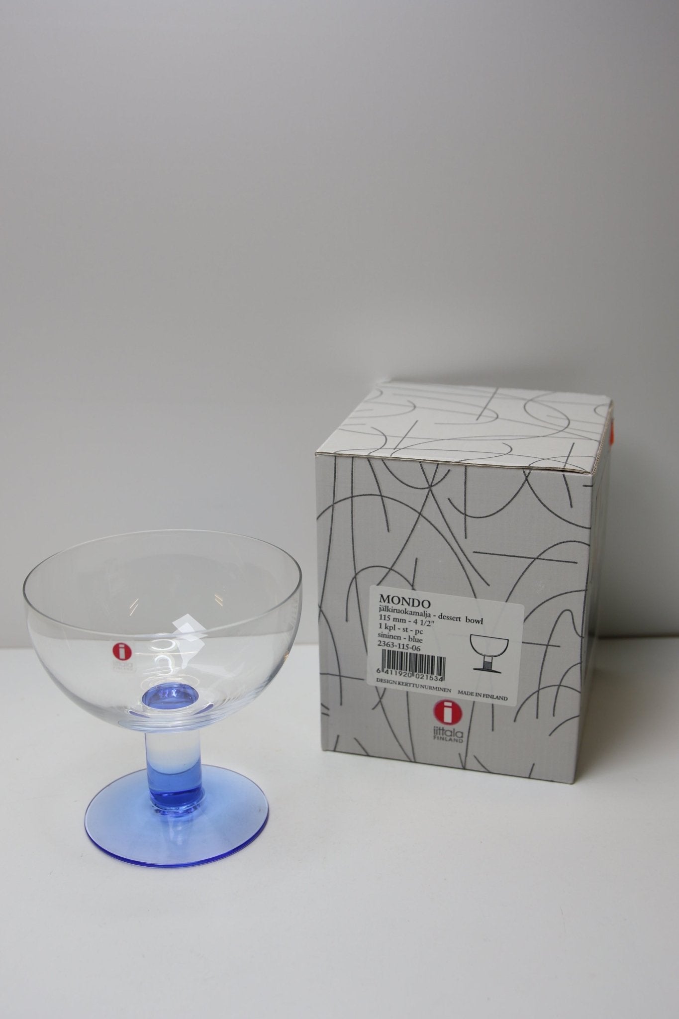Iittala Mondo jälkiruokamalja sininen Kerttu Nurminen - Asadon AarteetJälkiruokakulhot