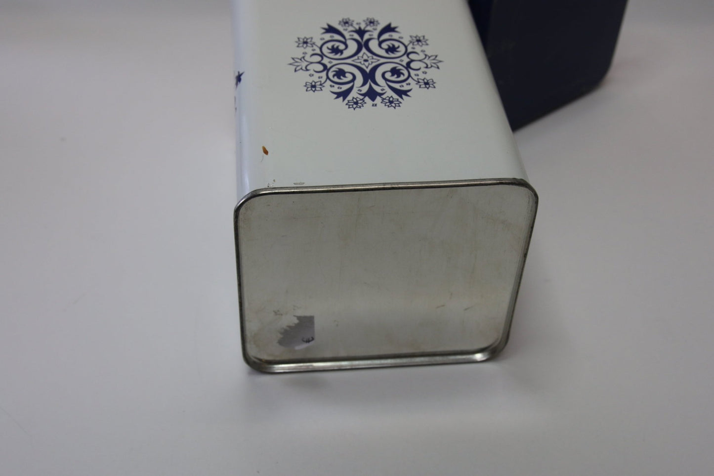 Kahvia metallipurkki sininen - Asadon AarteetPurkit